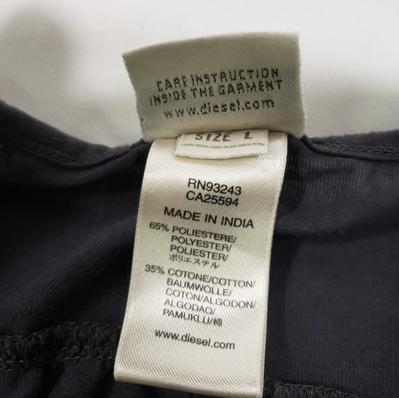 diesel womens size large short sleeve shirt - Picture 3 of 4